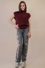 Load image into Gallery viewer, Burgundy Soft Knit Sweater Vest
