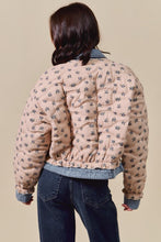 Load image into Gallery viewer, Denim Floral Boho Quilted Jacket
