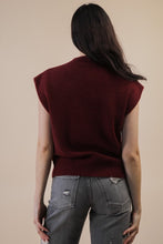 Load image into Gallery viewer, Burgundy Soft Knit Sweater Vest
