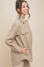 Load image into Gallery viewer, Oatmeal Fleece Oversized Shacket
