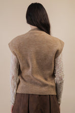 Load image into Gallery viewer, Mocha Soft Knit Sweater Vest Top
