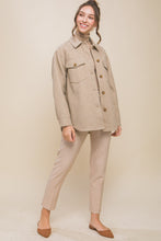 Load image into Gallery viewer, Oatmeal Fleece Oversized Shacket
