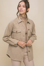Load image into Gallery viewer, Oatmeal Fleece Oversized Shacket
