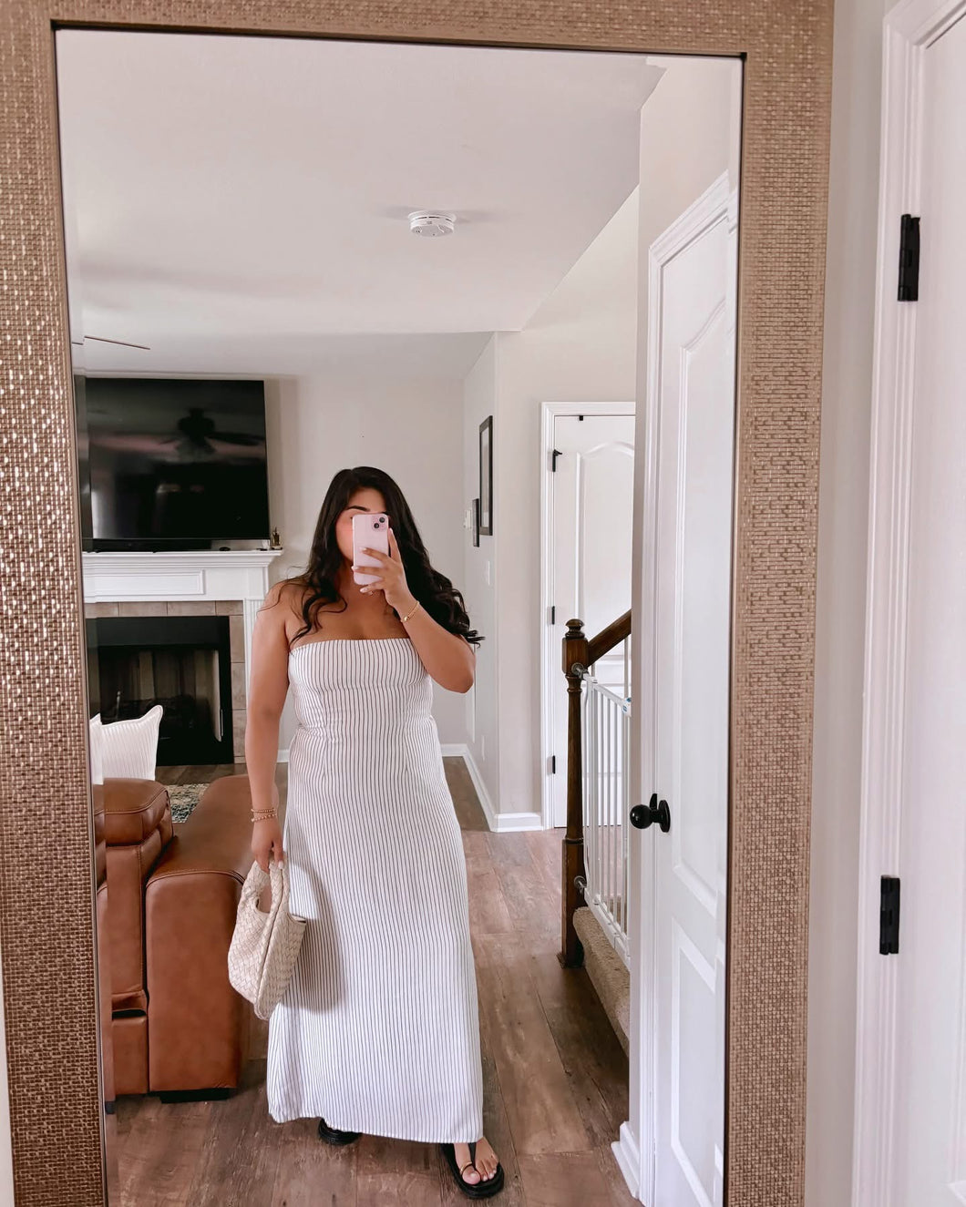 St. Tropez Striped Maxi Dress