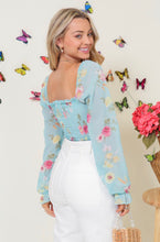 Load image into Gallery viewer, Smocked Floral Crop Top
